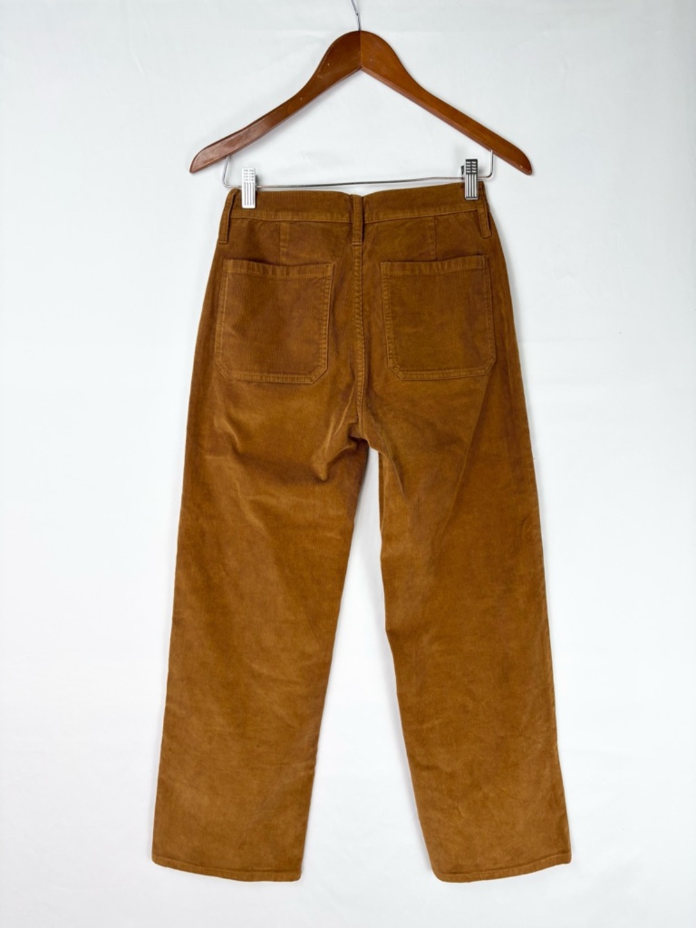 J Crew Sailor Slim Wide Leg Corduroy Pant Stretch‎ Size 24 Rust Brown - Picture 3 of 6
